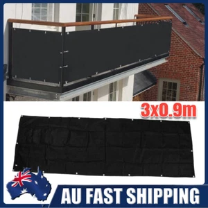 3M Outdoor Privacy Net Patio Balcony Sun Screen Garden UV Proof Shade Sunshade - Picture 1 of 12