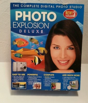 Digital Photo Explosion Deluxe Software Version 3 Nova - 4 Discs & Manual  - Image 1 of 4
