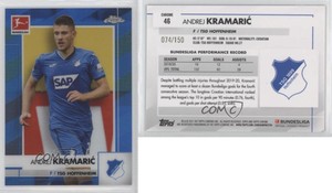 2020-21 Topps Chrome Bundesliga Blue Refractor /150 Andrej Kramaric #46
