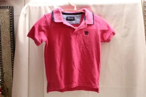 Chaps Polo Shirt Boys Size 4T Short Sleeve Pink Two Button Embroidered Logo - Picture 1 of 3