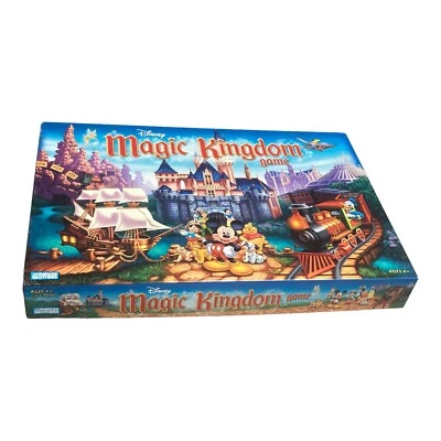 DISNEY Magic Kingdom Family Night Board Game Space Mountain Haunted Mansion Figs - Image 1 of 4