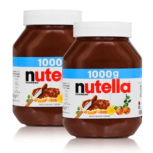 2er Pack Ferrero Nutella Vorratsglas Brotaufstrich Schokolade 2x1kg (2x1000g) - Bild 1 von 4