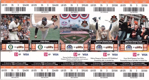 2015 SAN FRANCISCO GIANTS SEASON TICKET STUB PICK YOUR GAME POSEY BUMGARNER 2nd Cover