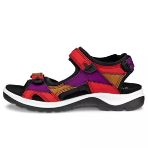Ecco Offroad Sandals Hiking Multicolor Hibiscus Women Sz 9 - Picture 1 of 4