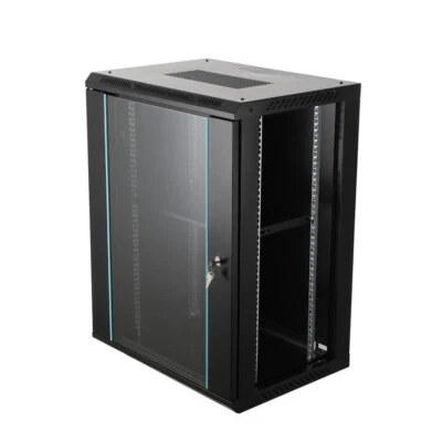 Gabinete de servidor de red de montaje en pared de 15U, gabinete de rack de servidores de 19"" Foto 1 de 4