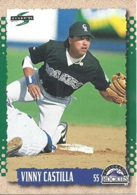 1995 Score Vinny Castilla 483 Rockies - Image 1 of 2