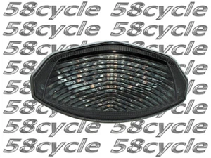 07-08 GSXR 1000, 15-16 GSXS750 LED SMOKE Tail Light Integrated Signals 2007 2008 - Foto 1 di 1