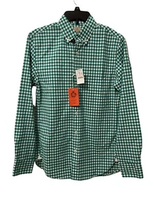 Camicia elegante uomo J.Crew verde bianco Gingham a quadri 2 strati cotone taglia XS nuova con etichetta - Foto 1 di 9