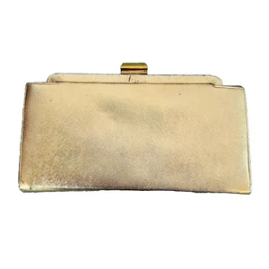 Vintage Hill and Dale Clutch Purse Gold Snap Top Bag Midcentury MCM - Picture 1 of 6