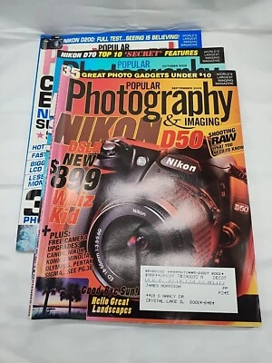 Lot Of (3) Popular Photography And Imaging Magazines 2005 2006 Foto 1 de 4