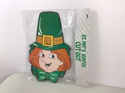 St Patrick's Decoration Cutout Jointed Leprechaun NEW - Image 1 of 3