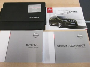 NISSAN X TRAIL HANDBOOK OWNERS MANUAL WALLET 2013-2017 ,sat nav PRINT 2015 ... - Picture 1 of 1