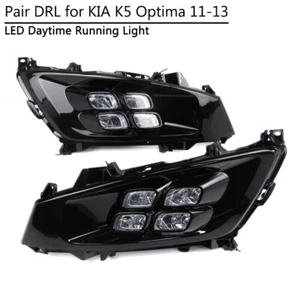 For Kia Optima K5 2011-2013 Daytime Running Light 4 LED Driving Lamp W DRL Bezel - Picture 1 of 8