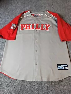212 NYC Philly 1985 City Series Baseball Jersey  Gray/Red  Size XL - Picture 1 of 9