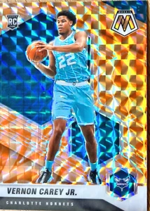 2020-21 Panini Mosaic Reactive Orange Mosaic Rookie #242 Vernon Carey Jr - RC - Picture 1 of 2