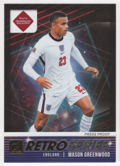 2021-22 Donruss Retro Series Press Proof #17 Mason Greenwood  - Image 1 of 1