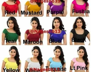 Readymade Saree Blouse, Designer Blouses, Party Wear Sari Blouse, Stitched Choli - Picture 1 of 22