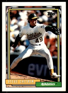 1992 Topps Steve Chitren Oakland Athletics #379