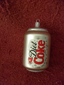 2002 Issue "DIET Coca-Cola" Miniature CAN Holiday ORNAMENT/ "WATERGLOBE" Bottle - Picture 1 of 3