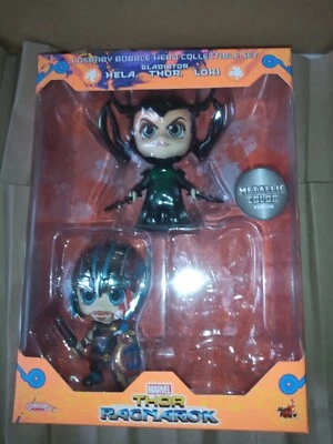 INCOMPLETE Set Cosbaby Thor Ragnarok Hela and Metallic Thor - Image 1 of 4
