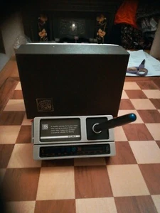 Vintage 1970s Perpetual Plastic Desk Calendar Set with Thermometer & Pen + Box - Picture 1 of 11