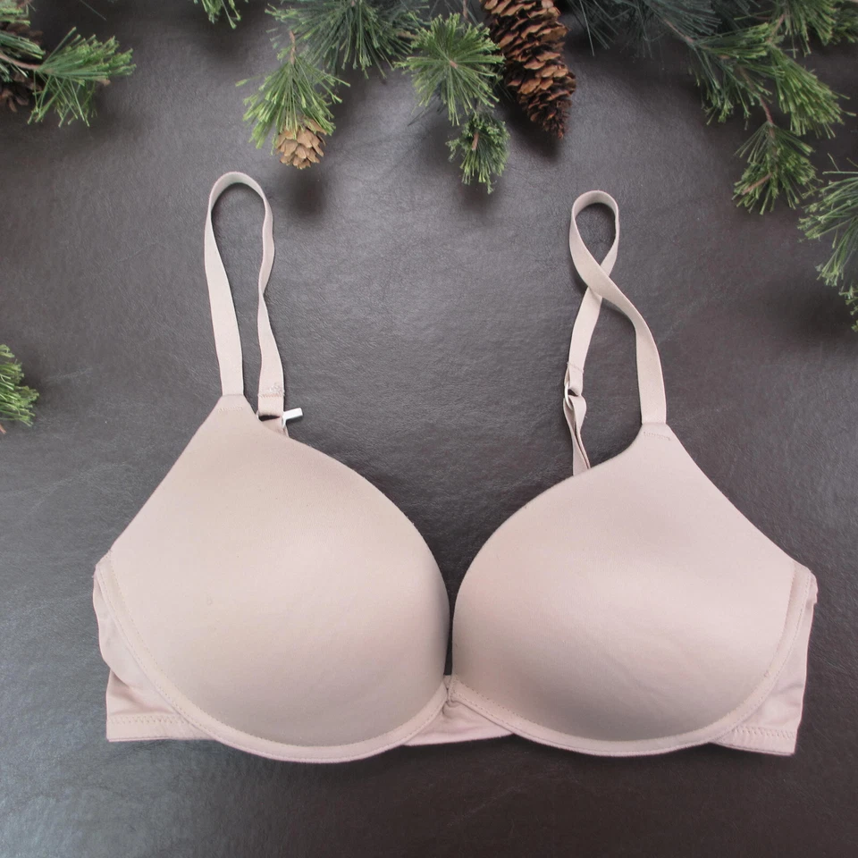 Sujetador Flirtitude 36C Beige Acolchado Inalámbrico Cierre Ajustable Espalda Foto 1 de 4