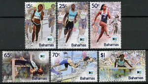 Estampillas de los Juegos Olímpicos de Bahamas 2021 montadas sin montar o nunca montada Tokio 2020 Juegos Natación Atletismo Deportes 6 V - Imagen 1 de 1