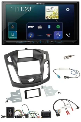 Pioneer Lenkrad Bluetooth USB 2DIN DAB Autoradio für Ford Focus 2011-2014 - Bild 1 von 4