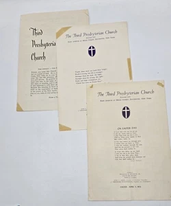 Lot of 3 x Third Presbyterian Church Programs  Rochester, New York 1953 - Picture 1 of 11