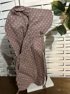 tea stained primitive Light Brown Cotton Print Prairie Bonnet/hat - Picture 1 of 2