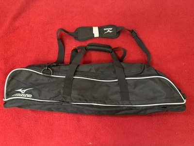 Черная сумка для бейсбольных бит Mizuno 32 дюйма чехол для переноски оборудования с плечевым ремнем б/у - Изображение 1 из 4
