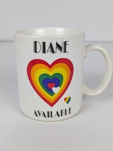 Diane Available Mug Rainbow Pride Coffee Tea Cup Made By Papel - Picture 1 of 8