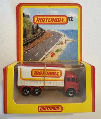 Matchbox Superfast Nr. 42 Mercedes Container Truck ‚Matchbox‘ in OVP ungeöffnet - Bild 1 von 4