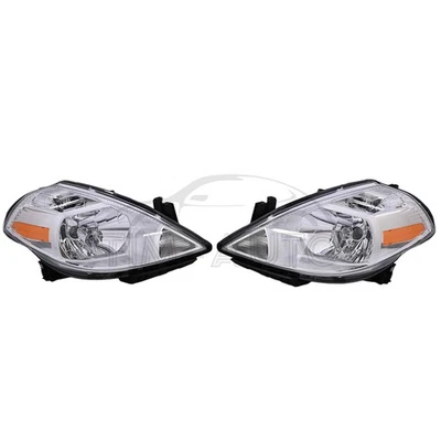 Fits Nissan Versa 2007-2012 Halogen Headlights Headlamp Left + Right Foto 1 de 4