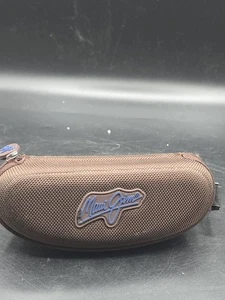 Maui Jim Large Sunglasses Eyeglasses  Zipper case Brown - Picture 1 of 3