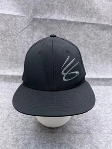 Under Armour Hat Cap Snap Back Youth One Size Black Polyester Steph Curry Golf - Picture 1 of 12
