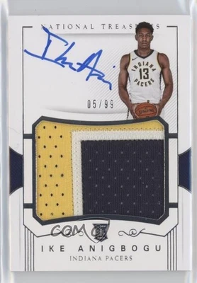 2017-18 Panini National Treasures /99 Ike Anigbogu #143 RPA Rookie Patch Auto RC - Image 1 of 2