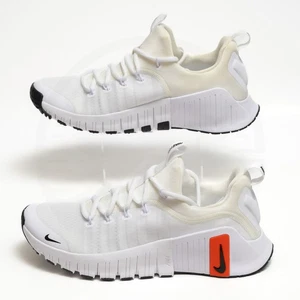 Nike Free Metcon 6 Cross Training Shoes Men's Sz 8 - White/Red/Black FJ7127-100 - Picture 1 of 11