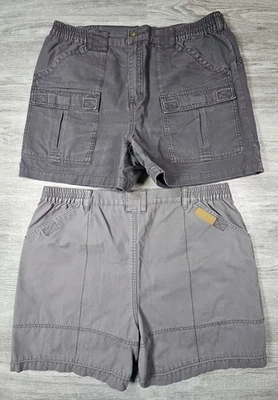 Cabelas Pantalones Cortos Carga Exterior Para Hombres 36 LOTE DE 2 Multi-Bolsillos Senderismo Safari Desvanecimiento Foto 1 de 4