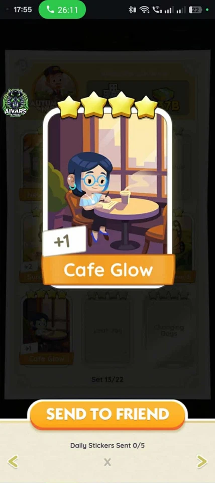 Mono go 4 ⭐pegatina CON EL NOMBRE DE CAFÉ BRILLA CON 🔥ENVÍO SUPERRÁPIDO🔥 Foto 1 de 1