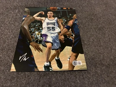 Foto firmada por Jason Williams de 8x10 Beckett certificado de autenticidad chocolate blanco Sacramento Kings Foto 1 de 2