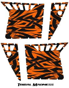POLARIS RZR PRO ARMOR DOOR GRAPHICS KIT CREATORX DECALS STICKERS TMO - Picture 1 of 1