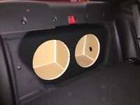 Zenclosures  1-12" Subwoofer Sub Box W/Colored  Z LOGO for the Nissan 370z Coupe 