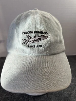 Sombrero de campo de golf Falcon Dunes azul Luke Air Force Base caza jet OSFA golfista Foto 1 de 4