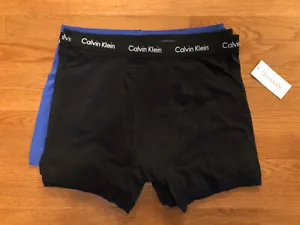 Boxer uomo Calvin Klein 95% cotone slip 7 paia taglia XL nuovo con etichetta nero/blu 116 - Foto 1 di 4