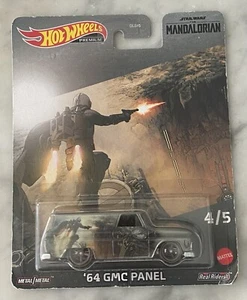 HOT WHEELS PREMIUM Star Wars Mandalorian '64 GMC PANEL Metal REAL RIDERS DLB45 - Picture 1 of 2
