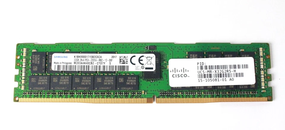 Cisco 32gb (1x32gb) 2rx4 Pc4-2666v Ddr4 Memory Ucs-mr-x32g2rs-h