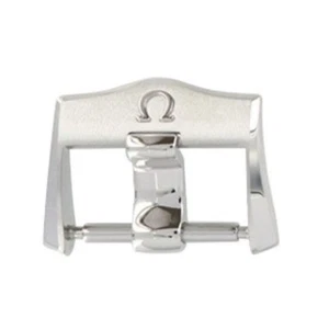 Omega New 18mm Stainless Steel Tang Buckle Fits 18mm Rubber Straps 025STZ010129 - Picture 1 of 1