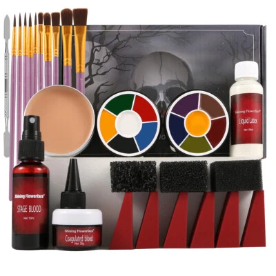 BOWITZKI Halloween Make Up Kit For Adult Kids 12 Colors Face Paint Sfx Make up Kit Party