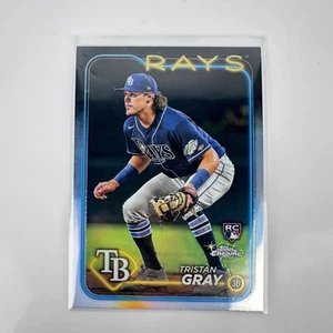 2024 Topps Chrome Silver Rainbow Refractor #8 Tristan Gray RC Rookie Rays - Picture 1 of 4